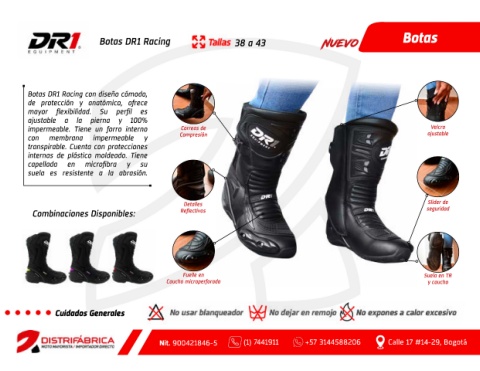 botas dr1 racing